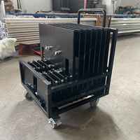 Chariot de transport multifonctionnel personnalisé pour plaques de base de treillis en acier et poids de ballast, idéal pour les entreprises de location d'événements