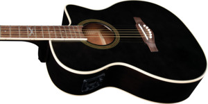 GUITARRAS EKO - NXT A100CE NEGRO TRANSPARENTE, Guitarra Electroacústica de Alta Calidad, Forma Auditorium con Cutaway, Sistema EKO G03 - Product Image 6