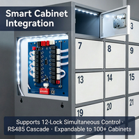 Module de relais intelligent pour armoire de contrôle de verrouillage à 12, 16 ou 28 canaux RS485 DC12V 24V avec Modbus RTU pour casiers de stockage (fabricant)