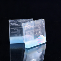 Boîte d'emballage personnalisée avec fenêtre transparente en PET, emballage personnalisé pour les entreprises et les achats