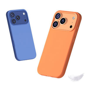 Doublure en fibre pour iPhone pro max 17 pro max étui de <span class=keywords><strong>luxe</strong></span>, protecteur pour iPhone 17 étui en silicone, pour iPhone 17 pro max étui en silicone - Product Image 2