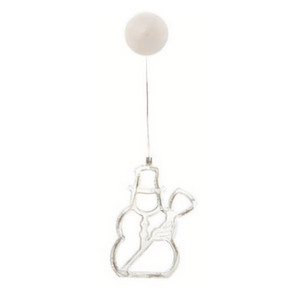 Lampada a batteria con ventosa, luce bianca calda, a forma di pupazzo di neve, ideale per decorazioni natalizie e ambienti. - Product Image 3