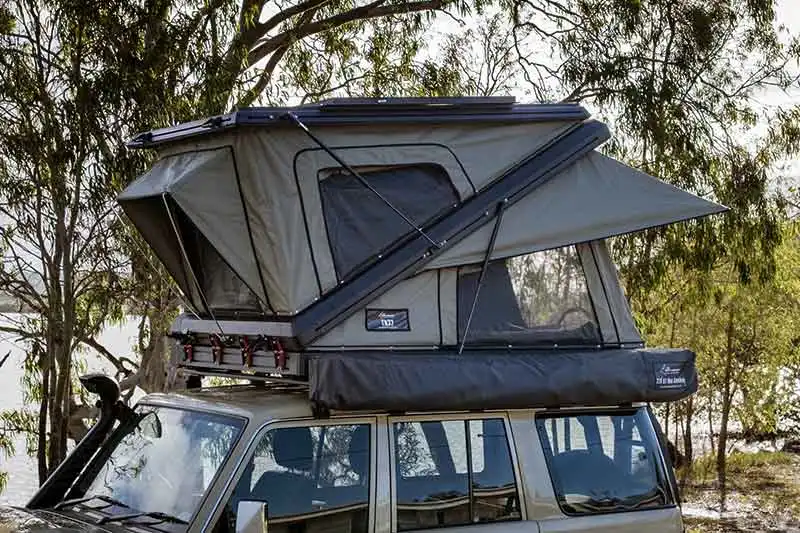Großhandel doppelkabine aluminiumlegierung "Z"-förmiges dachzelt auto und pickup lkw campingzelt