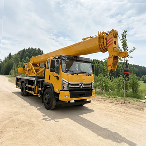Promoción: Grúa Hidráulica Telescópica de 12 Toneladas con Motor, Caja de Cambios, Bomba y Rodamientos para Obras de Construcción, Altura de Elevación de 31 m - Product Image 1