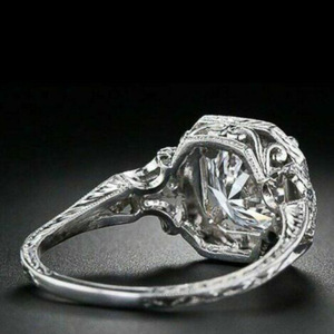 Anello con freccia a forma di cuore in zircone, gioiello elegante da donna per l'uso quotidiano, idea regalo. - Product Image 6