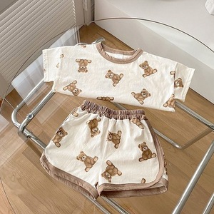 도매 여름 아기 의류 세트 유아 남아 만화 캐릭터 수트 면 티셔츠와 반바지 유아복 Lbc - Product Image 2