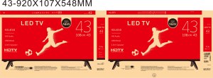 Pantallas de TV Inteligentes AG HD FHD de 32 y 43 Pulgadas, Televisor Inteligente Electrónico Recargable LED Portátil con Wifi - Product Image 5
