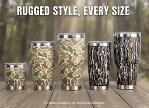 Personalized 30oz Camo Double Wall Stainless Steel Vacuum Tumbler for Outdoor Camping Travel with Leakproof Lid - Product Image 4