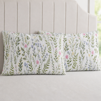 Ensemble de literie 3 pièces en microfibre douce et durable, drap plat avec taies d'oreiller, lavable, textile de maison pour toutes les saisons