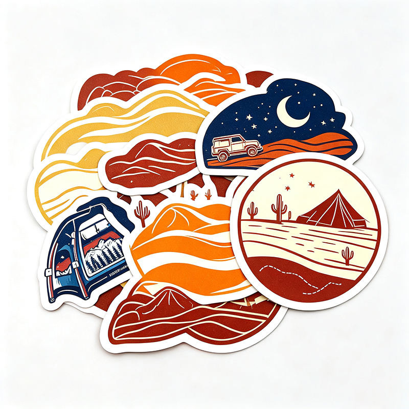 Sticker White Sample Print Haoxuan Desert Adventure Stickers White PVC Dune Off Road Vehicle Tent ...