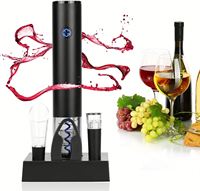<strong>Top</strong> <strong>Sellers</strong> <strong>Electric</strong> Wine Opener Gift Set One Touch Bottle Opener Charging Base Customizable Design Aluminum Alloy