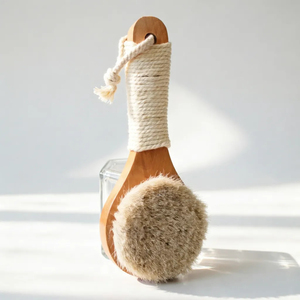 แปรงอาบน้ำไม้ใยไผ่ธรรมชาติ ขนแปรงจากใยไซซอล สำหรับผิวแห้ง  รับผลิตตามสั่ง พร้อมโลโก้แบรนด์ส่วนตัว เป็นมิตรต่อสิ่งแวดล้อม - Product Image 1