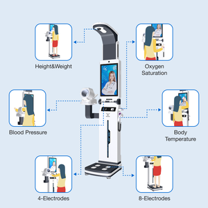 Bilancia Intelligente per Misurazione di <span class=keywords><strong>Altezza</strong></span>, <span class=keywords><strong>Peso</strong></span> e BMI con Touchscreen da 24 Pollici e 8 Elettrodi, Monitor per Composizione Corporea - Product Image 6