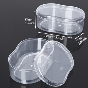 SUNSHING Acrylic Round Chocolate <b>Box</b> with Clear Lid Plastic Cookies Biscuits Gift Packaging <b>Box</b> for Candy Treats Snack Container - Product Image 6