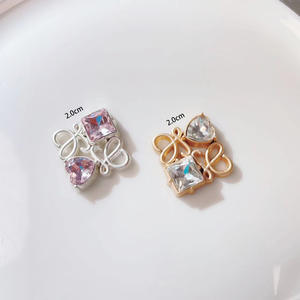 Y2K bricolage fille chérie cheveux accessoires strass alliage Internet célébrité combinaison vêtements décoration acrylique perles en vrac - Product Image 5