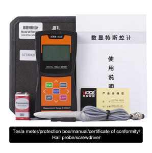 VICTOR 862A compteur tesla numérique automatique haute sensibilité 0-2500 mT 25000Gs 2 unités mT Gs instrument de mesure de champ magnétique - Product Image 6