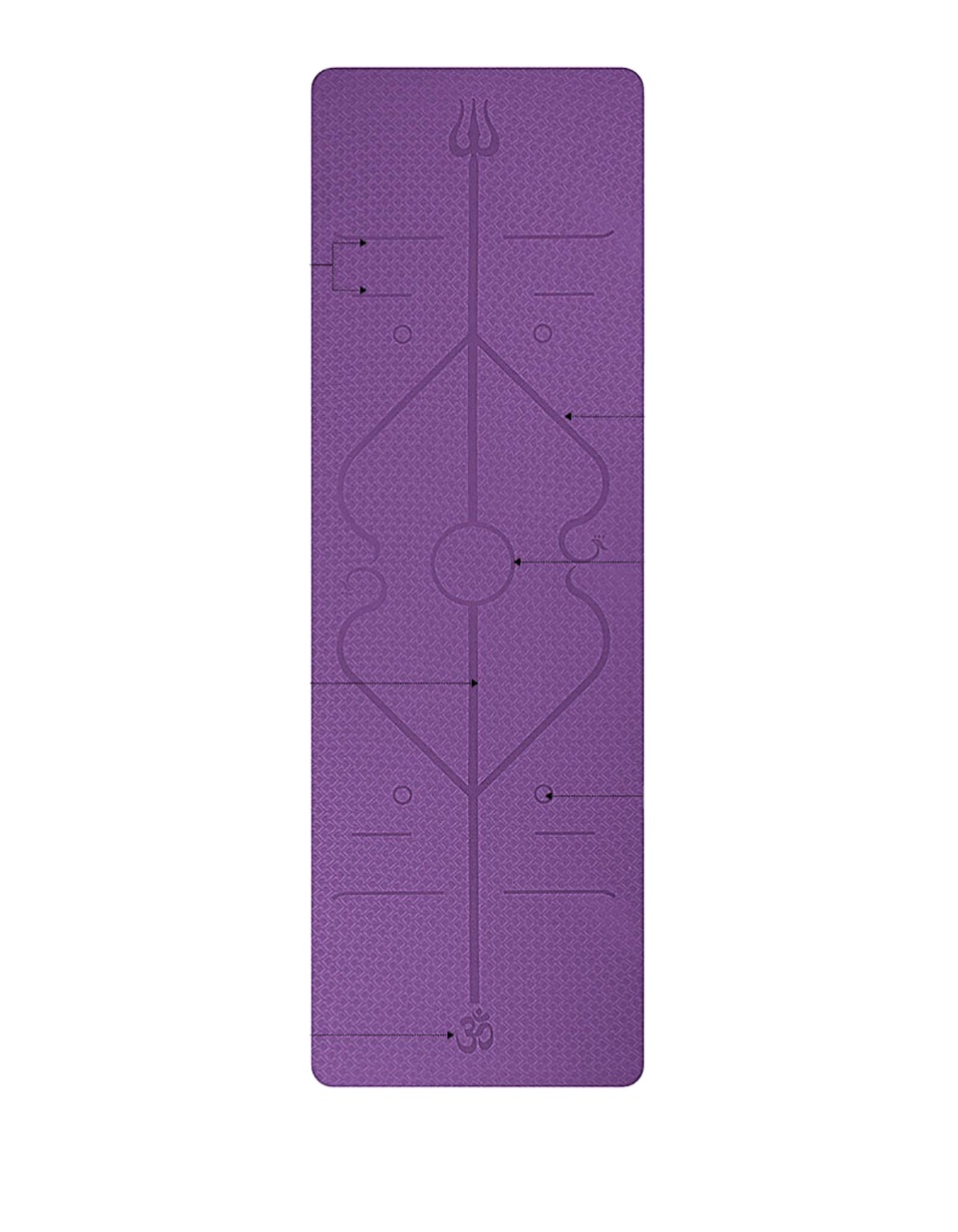 Коврик для йоги из ТПЭ с разметкой позиций, нескользящий коврик для начинающих, Экологичный коврик для йоги из ТПЭ, коврики для фитнеса и гимнастики, 183*61*6