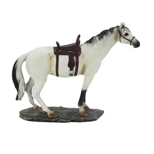 Patung kuda seni rakyat populer, bahan Resin tinggi dan murah untuk dekorasi rumah Model Souvenir