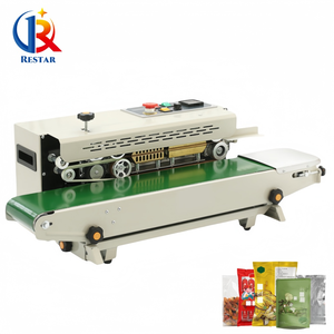 Scelleuse horizontale à bande continue pour feuilles d'aluminium avec codage à encre solide, machine de thermoscellage plastique, Selladoras De Banda Continuas - Product Image 2