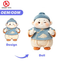 Boneka Plush Mini Karakter Anak Laki-laki Sedang Membaca, Berbahan Lembut, Berkerah Turtleneck, untuk Tema Belajar Anak, Toko, CE, OEM, ODM