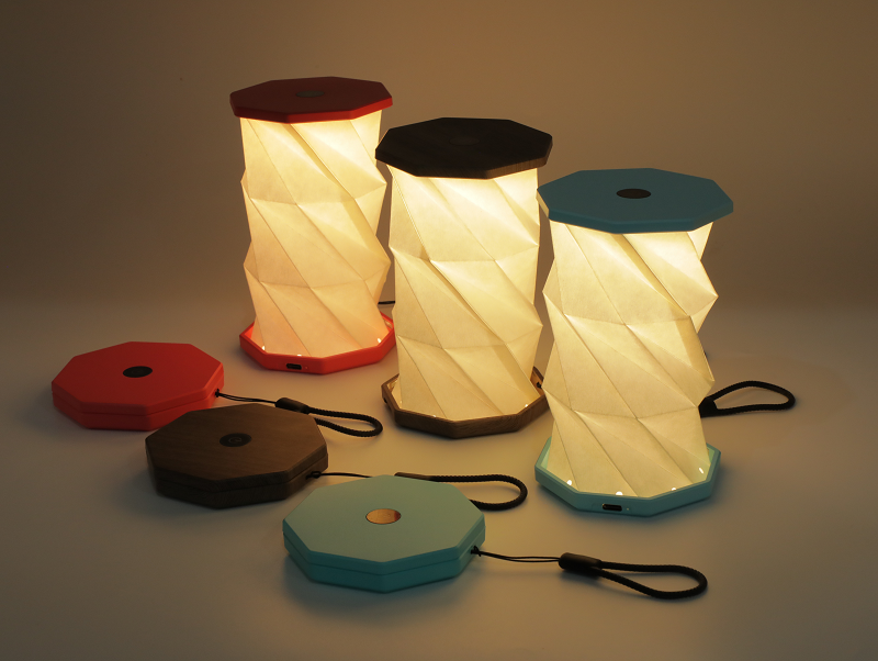 2025 Trending New Creative Folding Paper Lamp ABS Night Light Type-C Rechargeable LED Lights Promotional Practical Business Gift · image 3