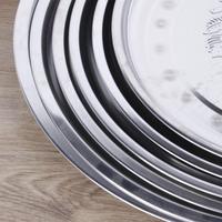 Plateau à raisins en acier inoxydable, 28-50 cm, rond, décoratif, pour fruits, idéal pour la maison, la cuisine, les restaurants, les hôtels, les fêtes et le camping – Offre Spéciale