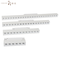 Spot lumineux magnétique sur rail à CRI élevé 90, en aluminium, pour éclairage de magasin, de salle d'exposition et de présentation