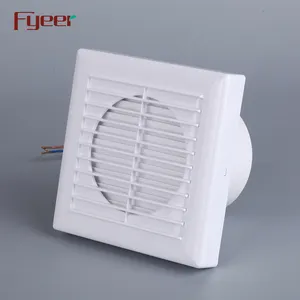 Fyeer ventilador compacto quadrado, plástico abs ac 220v ventilação de escapamento