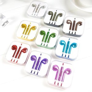 Écouteurs filaires plaqués argent colorés, best-seller TikTok, métalliques intra-auriculaires avec micro, Type C 3,5 mm pour iPhone Android - Product Image 5