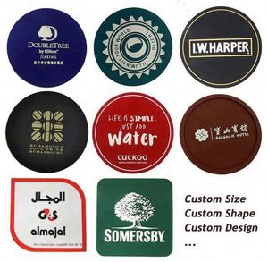 Sous-verres personnalisés en silicone avec logo en caoutchouc PVC - Product Image 4