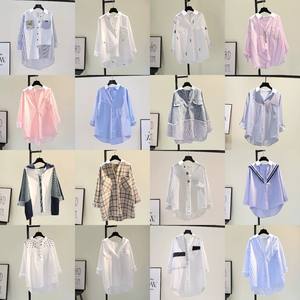 Camicia primavera donna abbottonata in seta <span class=keywords><strong>di</strong></span> <span class=keywords><strong>raso</strong></span> Top alla moda a maniche lunghe con scollo a V <span class=keywords><strong>blusa</strong></span> Vintage in <span class=keywords><strong>raso</strong></span> - Product Image 4