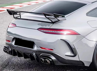 Véritable fibre de carbone style B voiture pare-chocs arrière lèvre diffuseur queue gorge pour AMG GT63 GT63S 4 portes lèvre arrière style de voiture