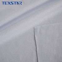 Tissu en maille à œillets blanc 100 % polyester, 145 g/m², à séchage rapide, pour impression par sublimation, idéal pour les maillots de basketball et de sport (vente en gros)