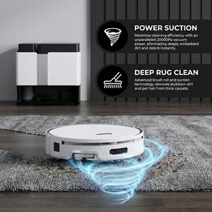 Aspirateur robot et serpillière avec aspiration de 20000 Pa, serpillière extensible et brosse latérale, robot aspirateur et laveur pour la maison - Product Image 2