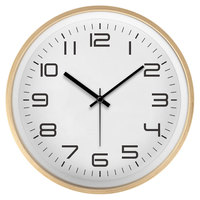 Jam Dinding Kayu Digital Modern Quartz Pintar Mewah Ramah Lingkungan Alami AbouTime AT5022