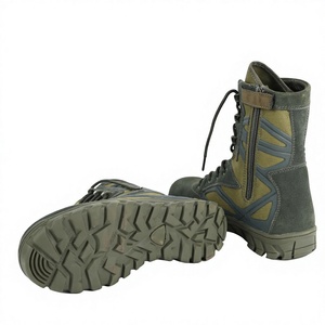 Bottes de randonnée tactiques en daim vert DFA120 pour hommes, imperméables, toutes saisons, durables, pour l'entraînement en plein air, la randonnée, fabriquées en Chine - Product Image 5