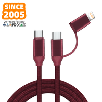 Câble USB C personnalisé d'usine OEM ODM 60W 100W 240W Pd Cordon en nylon tressé de type C à chargement rapide IP15 en cuivre pur