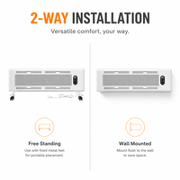 Calentador Inteligente de Grafeno de Alta Eficiencia, Serie Nano de 500W, Ultrafino de 42mm, Control por WiFi, Calefacción Radiante para una Hidratación Saludable, Certificado CE