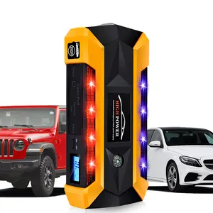 Professional Service Team 20000mAh Power Bank 4 USB Auto Booster Emergency Car Jump Starter With Air Pump