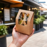 Conteneur en carton biodégradable, imperméable, portable, jetable, avec fermeture magnétique, pour la restauration rapide à emporter, bougie, respectueux de l'environnement