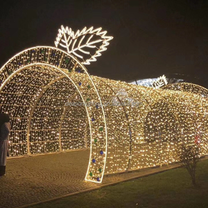 3D lớn ngọn lửa hình vòm kỳ nghỉ trang trí ngoài trời không thấm nước thương mại khổng lồ dẫn đèn giáng sinh hiển thị - Product Image 5