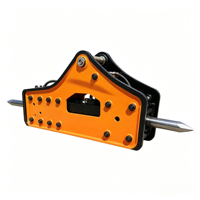 Marteau brise-roche hydraulique personnalisable 13 tonnes 20 tonnes, accessoire d'excavatrice pour le brisage de pierres et les travaux de démolition