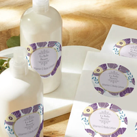 Étiquettes personnalisées bon marché pour bouteilles de parfum, emballages de fruits et d'œufs, autocollants imperméables et résistants à la déchirure pour bouteilles de shampoing