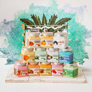 Crème corporelle exfoliante douce et éclaircissante au sucre de bain, naturelle, citron, fraise, escargot, herbes et fruits, la plus vendue - Product Image 3