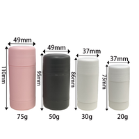 Récipient vide de bâton de déodorant de gel en plastique de tubes ronds cosmétiques de torsion