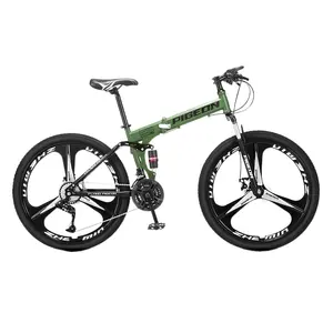 Bicicleta de Montaña plegable, rueda de aleación de magnesio personalizada de 26 pulgadas