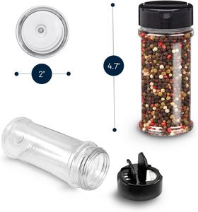 250ml 8oz PET Plastic Food Grade Spice <b>Shaker</b> <b>Bottle</b> with Screw Top Lid and Holes - Product Image 2