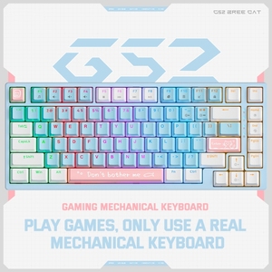 Teclado Mecánico para Juegos Onikuma <span class=keywords><strong>G52</strong></span> Space RGB 2025, 82 Teclas, Diseño Compacto, Eje Marrón <span class=keywords><strong>Azul</strong></span> Té, Retroiluminación RGB, Conexión USB - Product Image 6