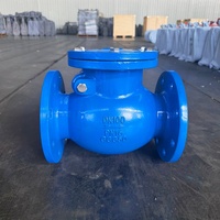 Vanne anti-retour à bride en fonte ductile GGG50 PN16 DN200 pour l'alimentation en eau et le drainage des ports conteneurs