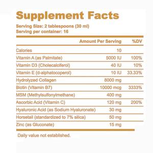 ไบโอตินคอลลาเจนเหลว + ไบโอตินสำหรับผิวผมและเล็บ | คอลลาเจนเหลวไบโอติน8000มก. และ10000mcg ไบโอตินสำหรับผู้ชายและผู้หญิง - Product Image 3